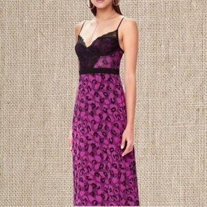 Like New Leopard Purple Lace Midi Dress from AFRM